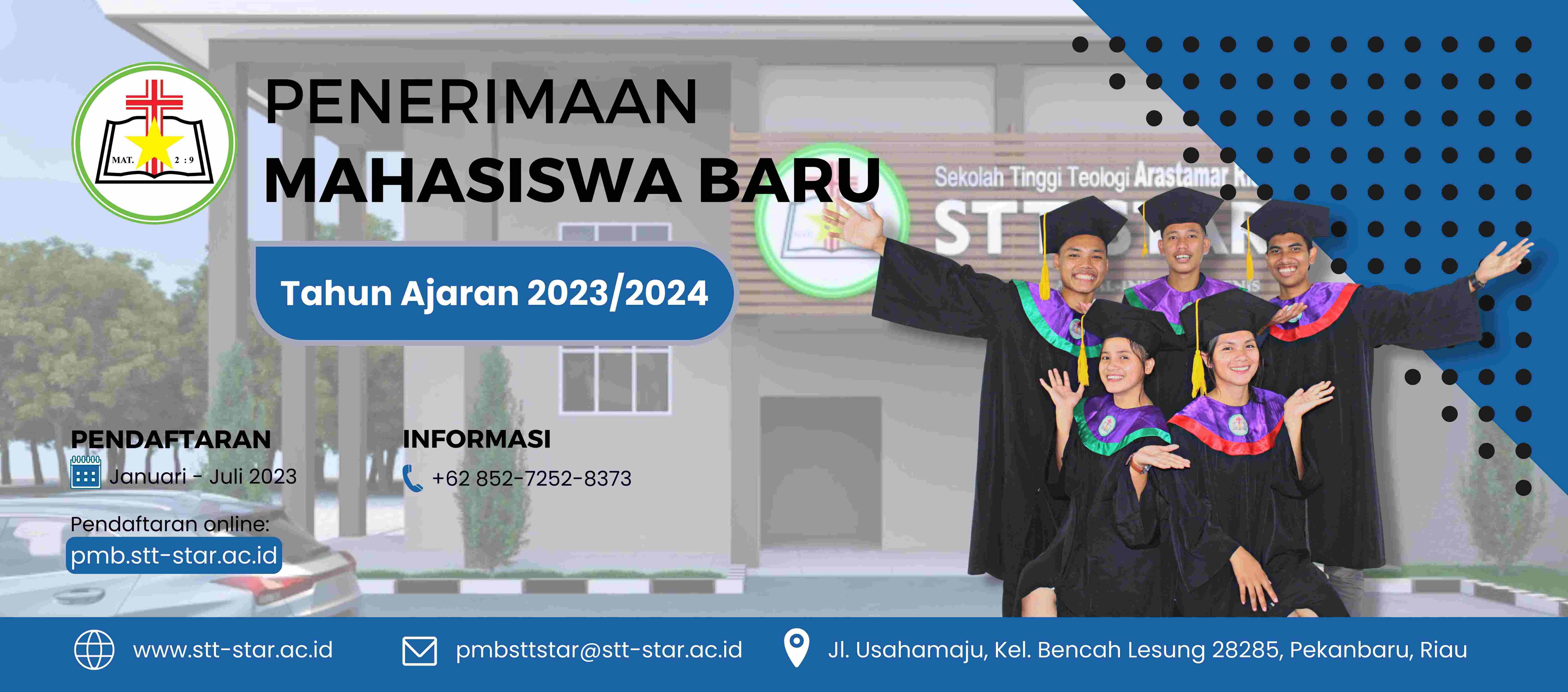 PENERIMAAN MAHASISWA BARU TAHUN AJARAN 2023-2024